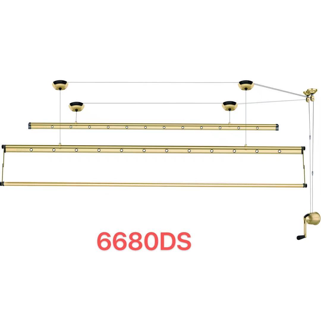 好太太GW-6680DS三杆手摇晾衣架